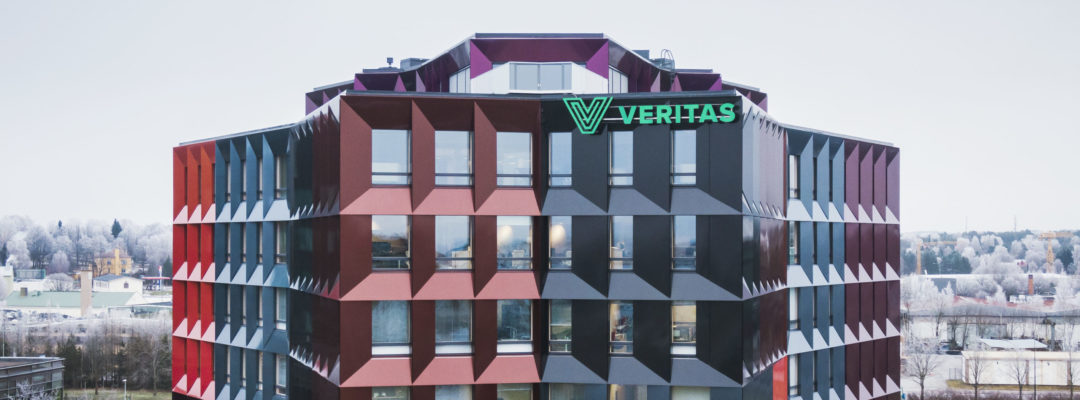 Veritas headquarters Trivium Retoriikka in a wintery landscape.