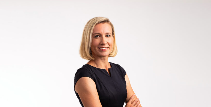 Portrait of Veritas' Chief Investment Officer Laura Wickström.