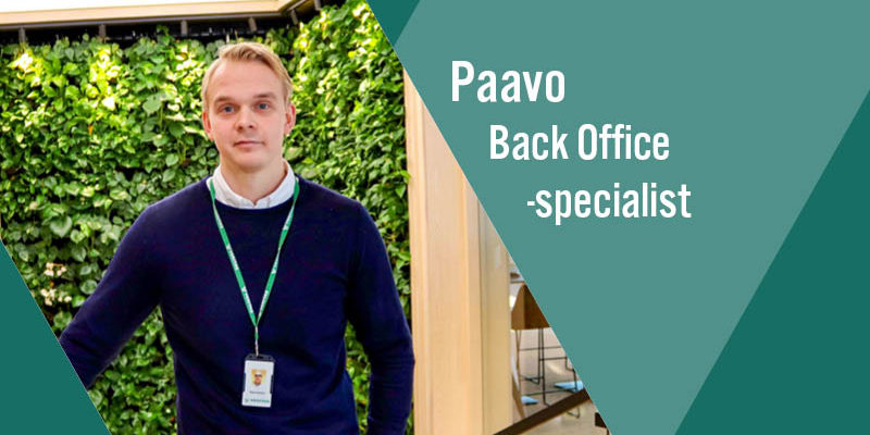 Karriärberättelse om Veritas Back Office -specialist Paavo Koivisto.