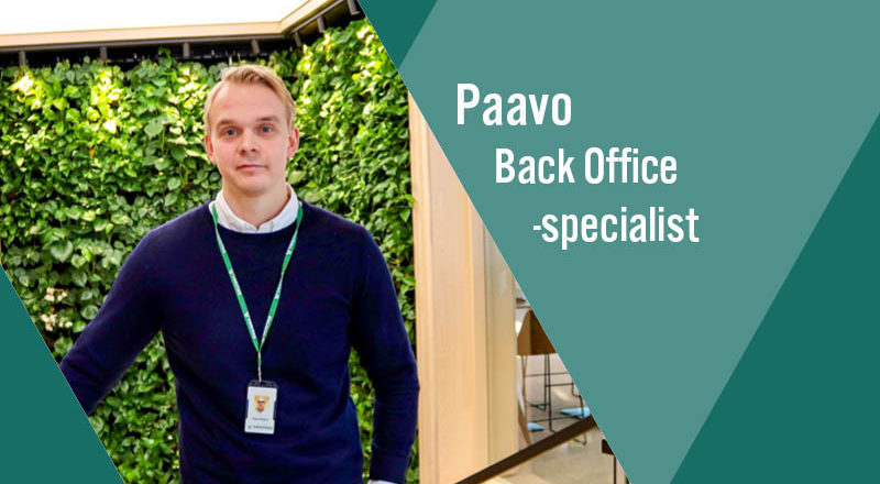 Karriärberättelse om Veritas Back Office -specialist Paavo Koivisto.