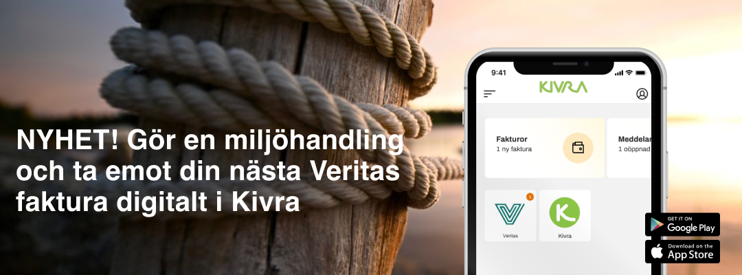 Veritas samarbete med Kivra gör det lätt att välja digipost framom pappers.